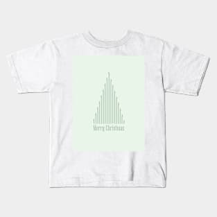 Copy of Striped Christmas tree Kids T-Shirt